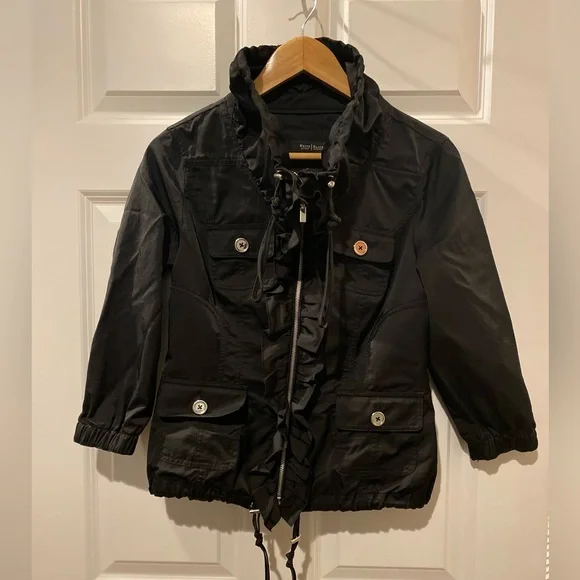 WHBM lightweight Black zip-up Jacket. - Picture 9 of 11